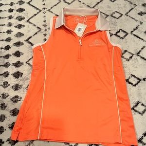 Peter Millar Women’s orange golf polo | S | BNWT